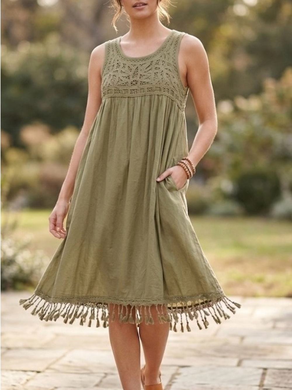 Hayden Los Angeles | Boho Cotton Crochet Mini Dress | NWT Size Large